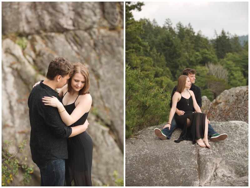 Tanessa and Isaiah's Whytecliff Engagement Session